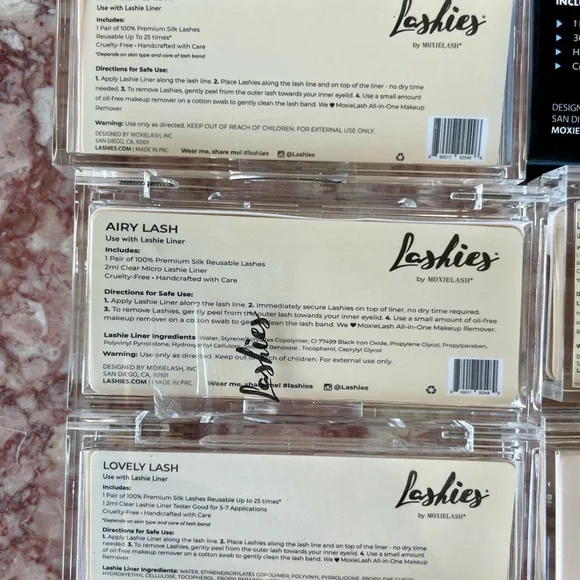 Kiss Press-On and Lashies Brand Lashes Lot - Black - Picture 10 of 12